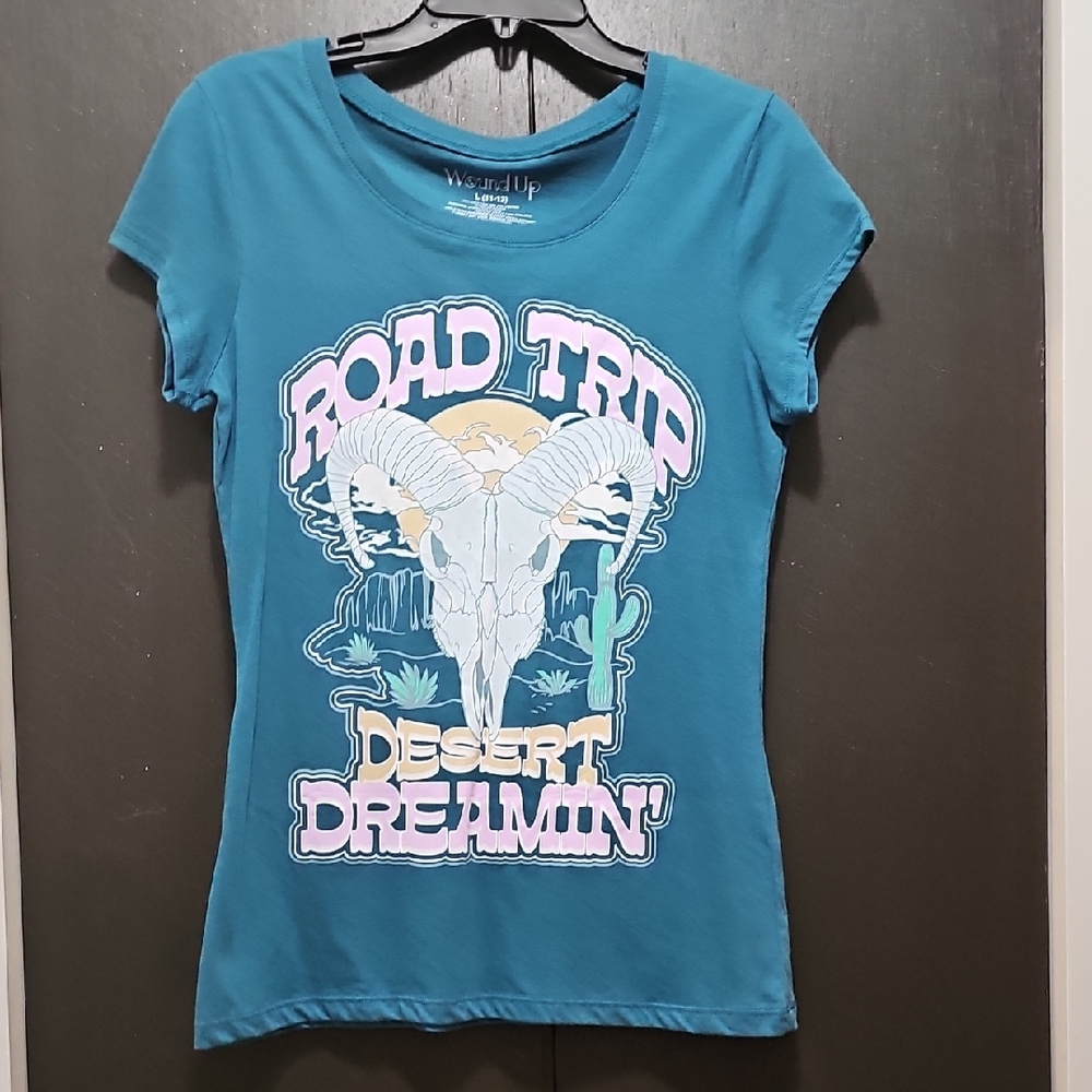 Wound Up Teal Graphic Tee